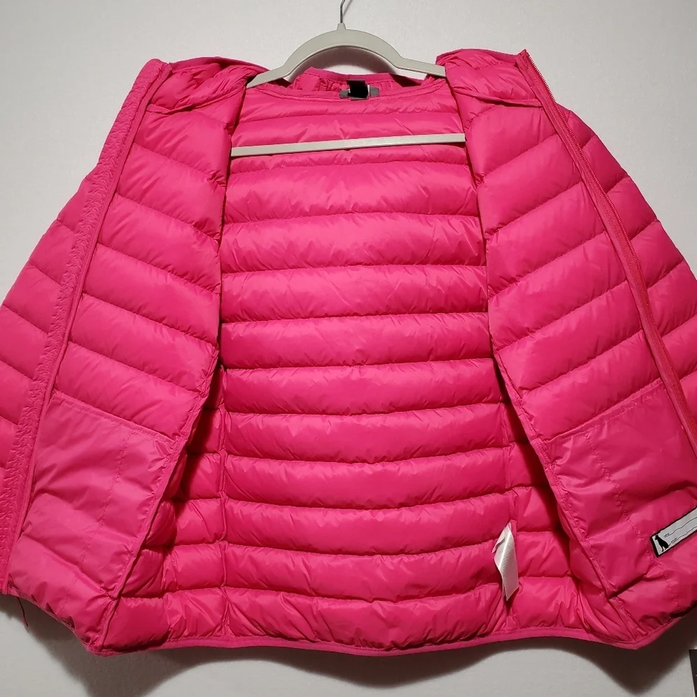 Eddie Bauer Girls Size XL Size‎ 16 Pink Magenta Cirruslite Down Full Zip Jacket